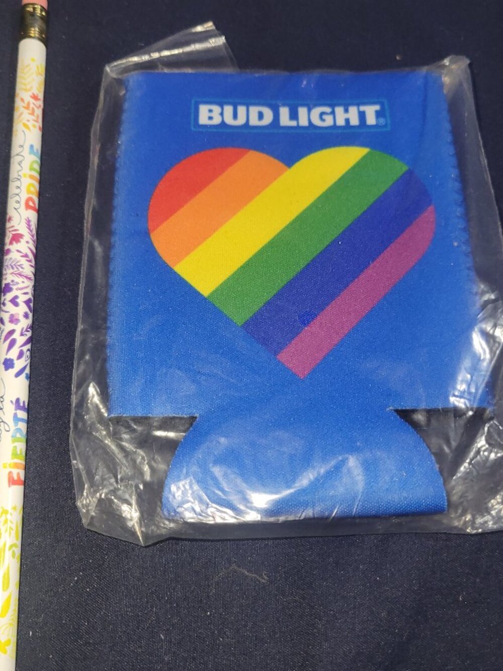 FREE Pride Bud Light koozy and Pride OSSTF Pencil